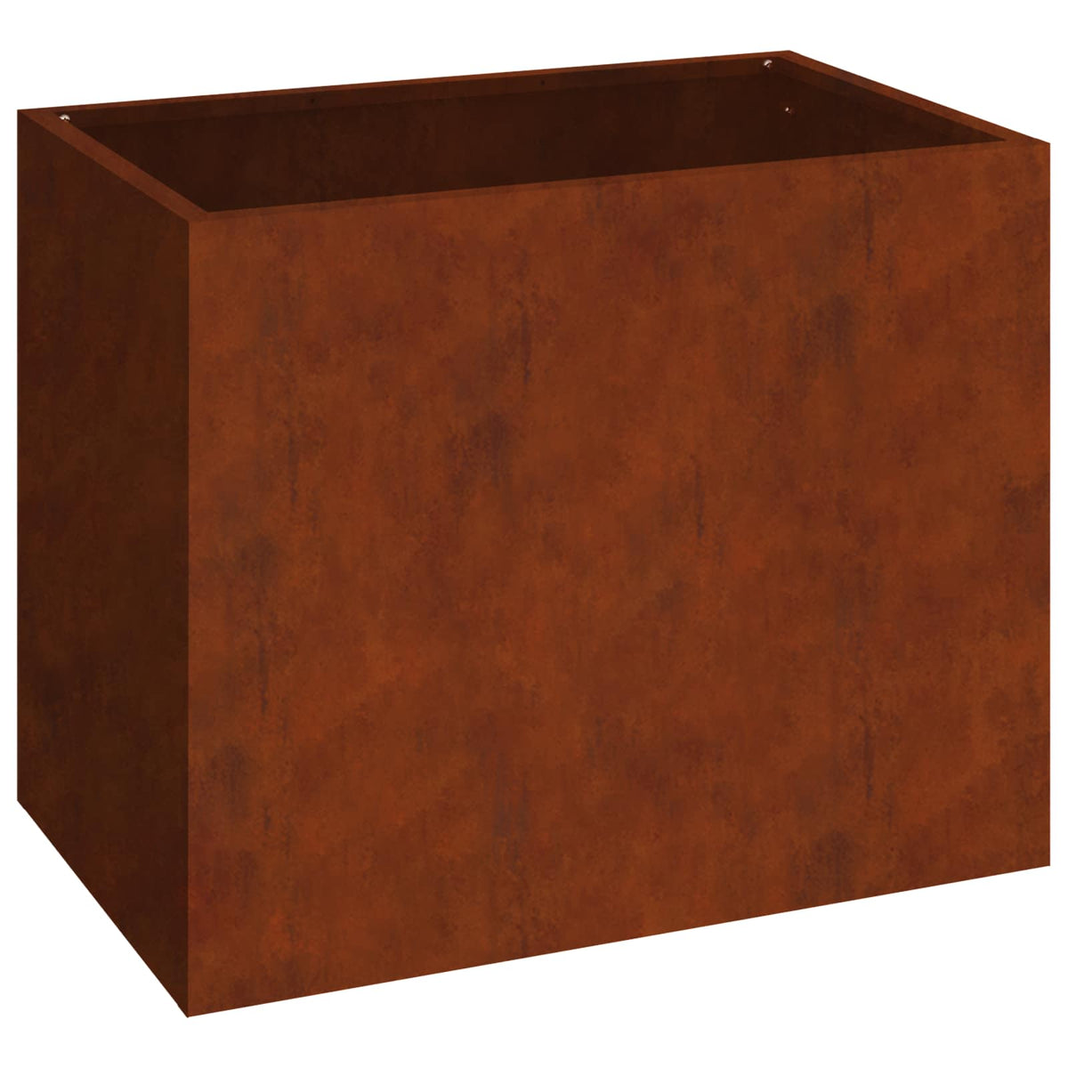 Vidaxl pot de fleur de jardin acier corten 50 x 32 x 40 cm acier corten