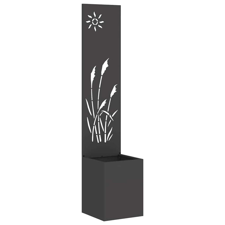 Vidaxxl brise-vue de jardin noir 32 x 140 cm acier laminé à froid