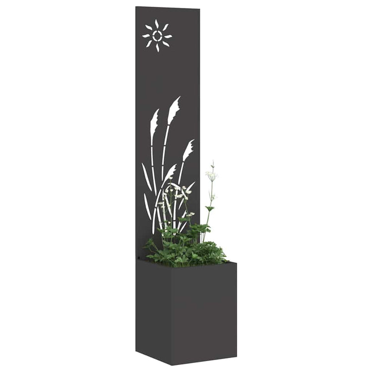 Vidaxxl brise-vue de jardin noir 32 x 140 cm acier laminé à froid