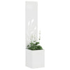 VidaXL brise-vue de jardin chantourné blanc 32 x 140 cm acier laminé à froid
