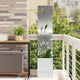 VidaXL brise-vue de jardin chantourné argent 32 x 140 cm acier inoxydable