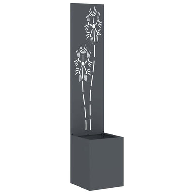 Vidaxxl brise-vue de jardin anthracite 32 x 140 cm acier laminé à froid