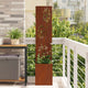 Vidaxl brise-vue de jardin rouillé 32 x 32 x 150 cm acier corten