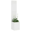 VidaXL brise-vue de jardin chantourné blanc 32 x 140 cm acier laminé à froid