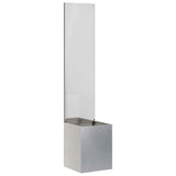 VidaXL brise-vue de jardin chantourné argent 32 x 140 cm acier inoxydable - afbeelding 2