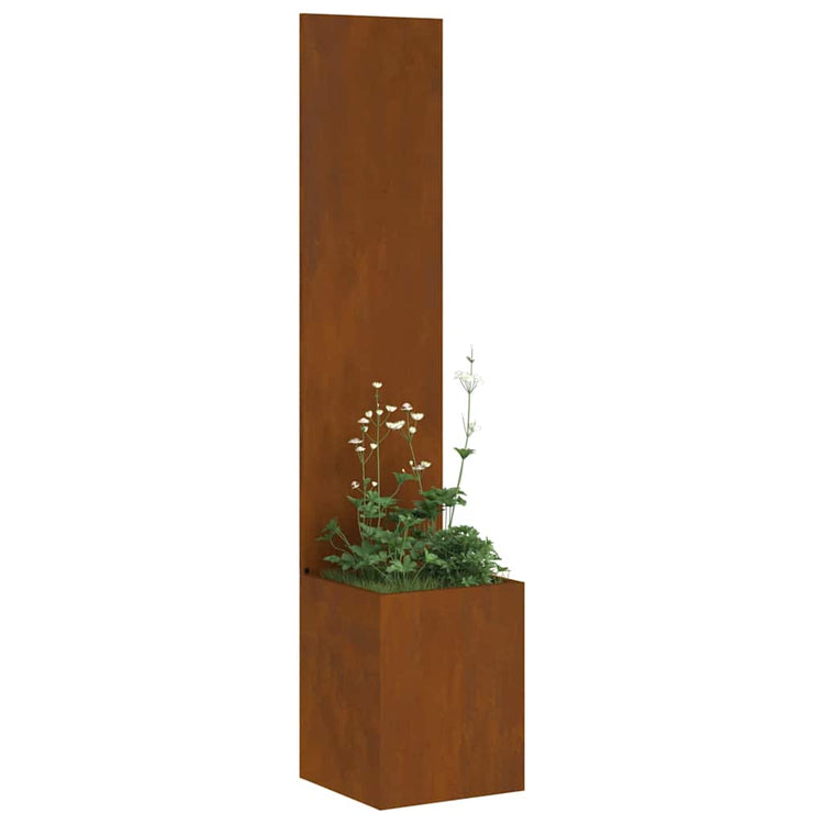 Vidaxl brise-vue de jardin rouillé 50 x 32 x 150 cm acier corten