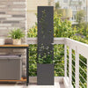 Vidaxxl brise-vue de jardin noir 32 x 32 x 150 cm acier laminé à froid