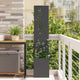 Vidaxxl brise-vue de jardin noir 32 x 32 x 150 cm acier laminé à froid