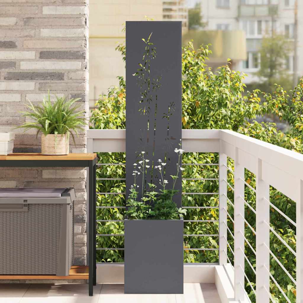 Vidaxxl brise-vue de jardin anthracite 32 x 140 cm acier laminé à froid