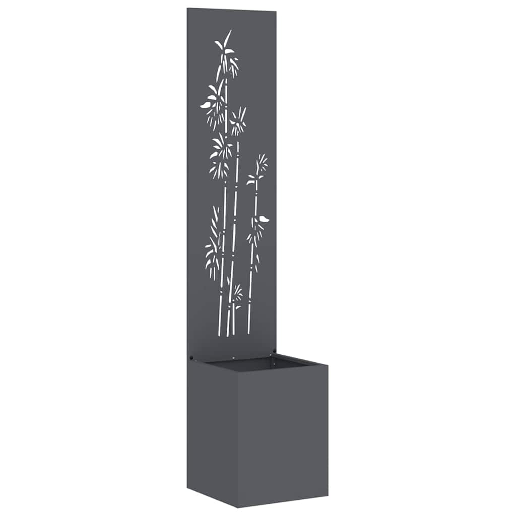 Vidaxxl brise-vue de jardin anthracite 32 x 140 cm acier laminé à froid