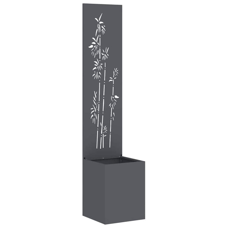 Vidaxxl brise-vue de jardin anthracite 32 x 140 cm acier laminé à froid
