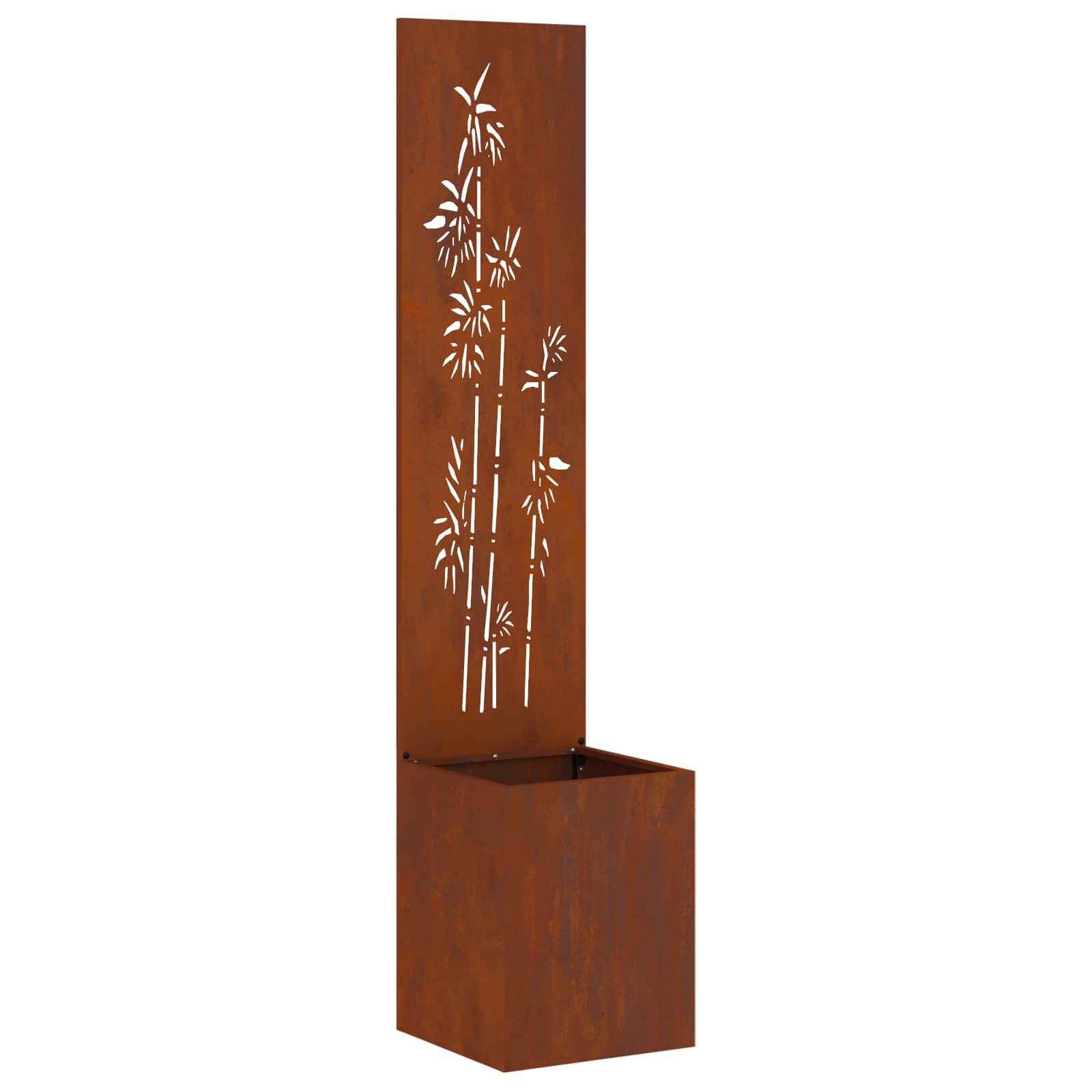Vidaxl brise-vue de jardin rouillé 32 x 32 x 150 cm acier corten