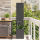 Vidaxxl brise-vue de jardin noir 32 x 32 x 150 cm acier laminé à froid