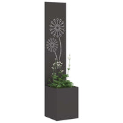 Vidaxxl brise-vue de jardin noir 32 x 32 x 150 cm acier laminé à froid - afbeelding 3