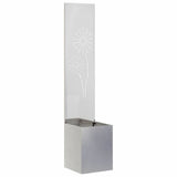 VidaXL brise-vue de jardin chantourné argent 32 x 140 cm acier inoxydable - afbeelding 2