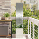 Vidaxxl brise-vue de jardin argent 32 x 140 cm en acier galvanisé