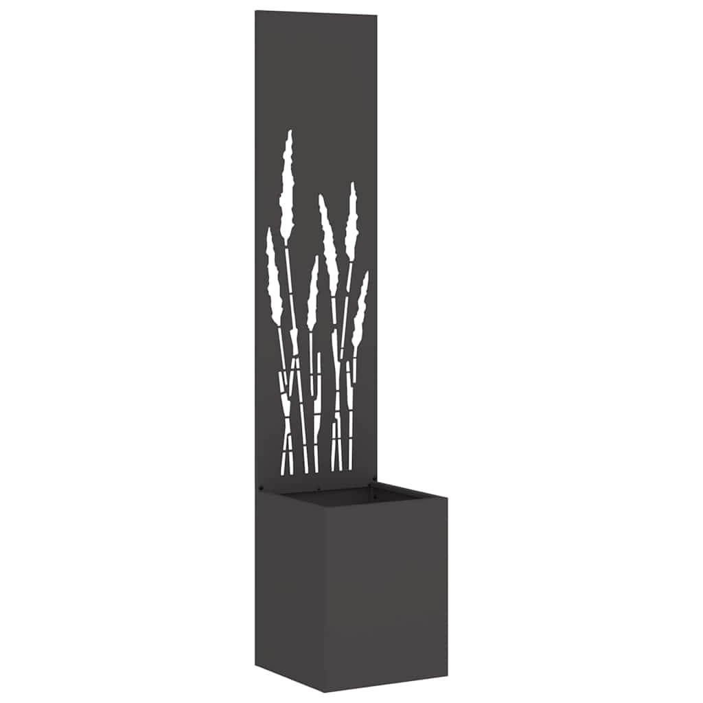 Vidaxxl brise-vue de jardin noir 32 x 32 x 150 cm acier laminé à froid
