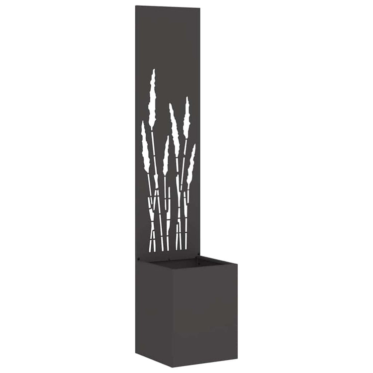 Vidaxxl brise-vue de jardin noir 32 x 32 x 150 cm acier laminé à froid