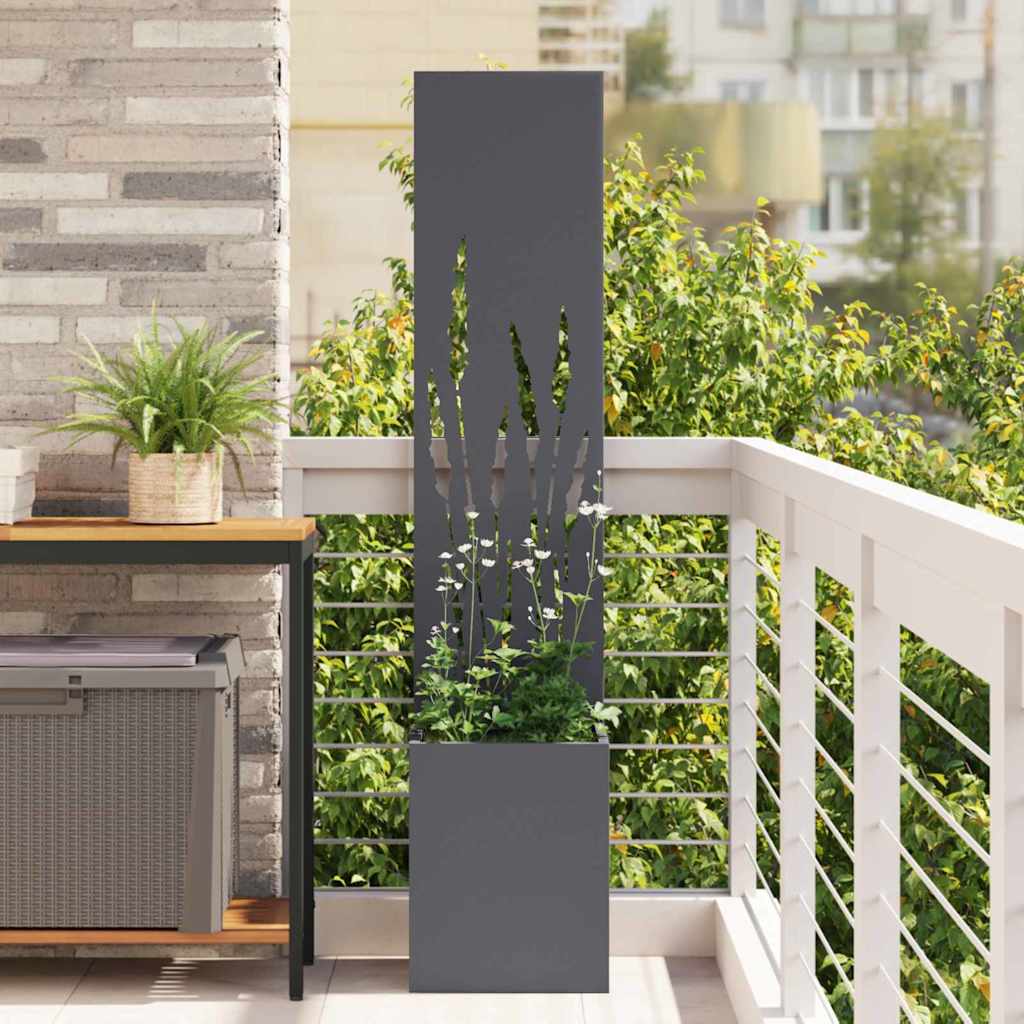 Vidaxxl brise-vue de jardin anthracite 32 x 140 cm acier laminé à froid