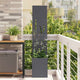 Vidaxxl brise-vue de jardin anthracite 32 x 140 cm acier laminé à froid