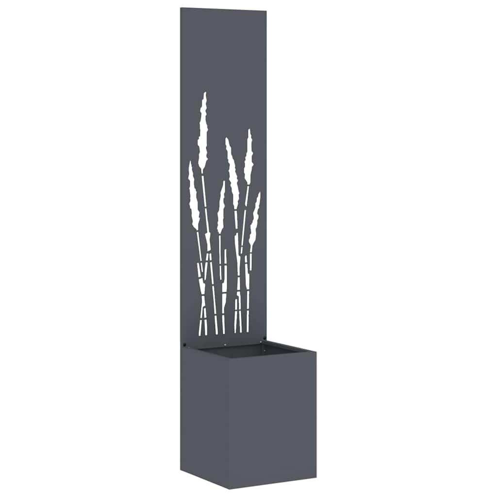 Vidaxxl brise-vue de jardin anthracite 32 x 140 cm acier laminé à froid