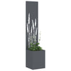 Vidaxxl brise-vue de jardin anthracite 32 x 140 cm acier laminé à froid