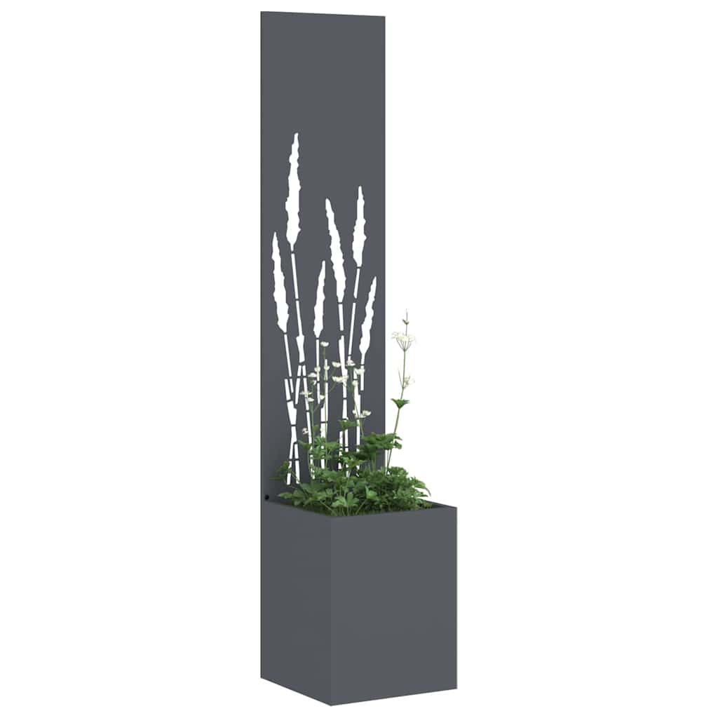 Vidaxxl brise-vue de jardin anthracite 32 x 140 cm acier laminé à froid