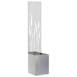VidaXL brise-vue de jardin chantourné argent 32 x 140 cm acier inoxydable - afbeelding 2
