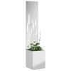 Vidaxxl brise-vue de jardin argent 32 x 140 cm en acier galvanisé