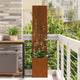 VidaXL brise-vue de jardin chantourné rouillé 32 x 140 cm acier corten