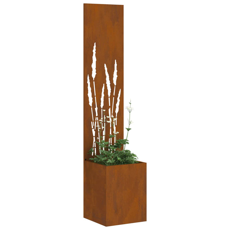 VidaXL brise-vue de jardin chantourné rouillé 32 x 140 cm acier corten