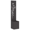 Vidaxxl brise-vue de jardin noir 32 x 32 x 150 cm acier laminé à froid