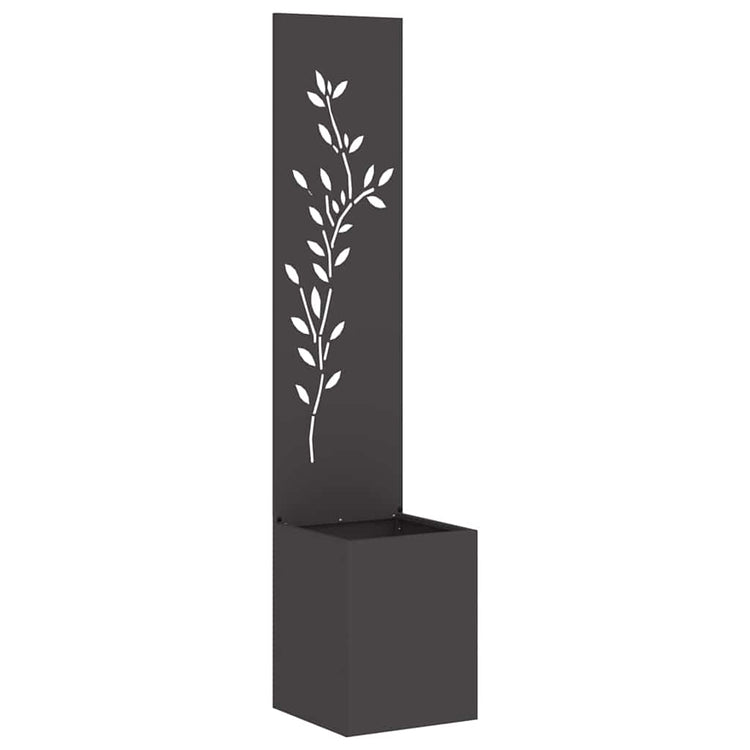 Vidaxxl brise-vue de jardin noir 32 x 32 x 150 cm acier laminé à froid