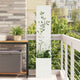 VidaXL brise-vue de jardin blanc 32 x 32 x 150 cm acier laminé à froid