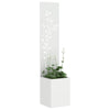 VidaXL brise-vue de jardin blanc 32 x 32 x 150 cm acier laminé à froid