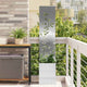 VidaXL brise-vue de jardin argent 32 x 32 x 150 cm acier inoxydable