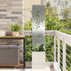 VidaXL brise-vue de jardin fleurs argent 32 x 32 x 150 cm
