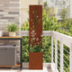 Vidaxl brise-vue de jardin rouillé 32 x 32 x 150 cm acier corten
