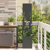 Vidaxxl brise-vue de jardin noir 32 x 32 x 150 cm acier laminé à froid