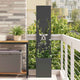 Vidaxxl brise-vue de jardin noir 32 x 32 x 150 cm acier laminé à froid