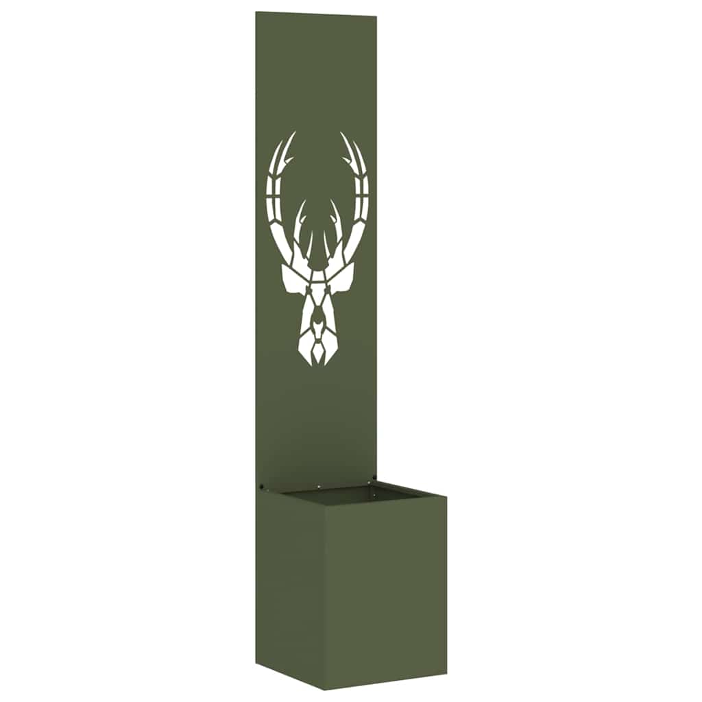 VidaXL brise-vue de jardin imprimé animal vert olive 32 x 32 x 150 cm