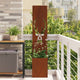 Vidaxxl brise-vue de jardin imprimé animal rouillé 32 x 140 cm acier corten