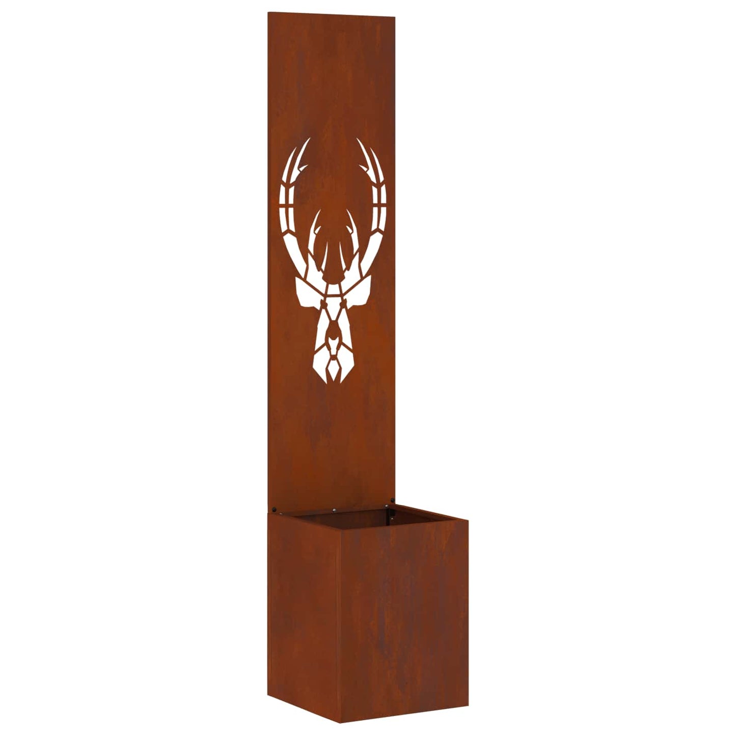 Vidaxxl brise-vue de jardin imprimé animal rouillé 32 x 140 cm acier corten