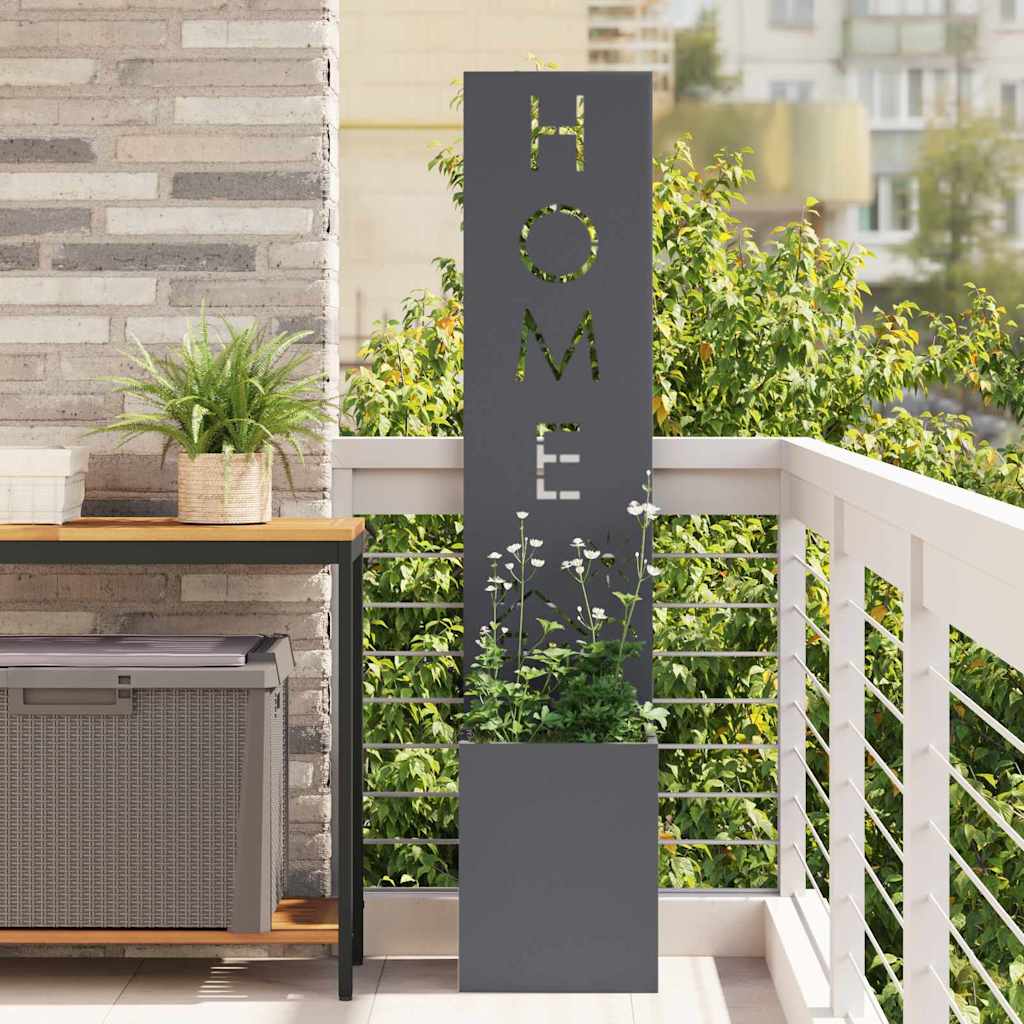 VidaXL brise-vue de jardin chantourné anthracite 32 x 32 x 150 cm