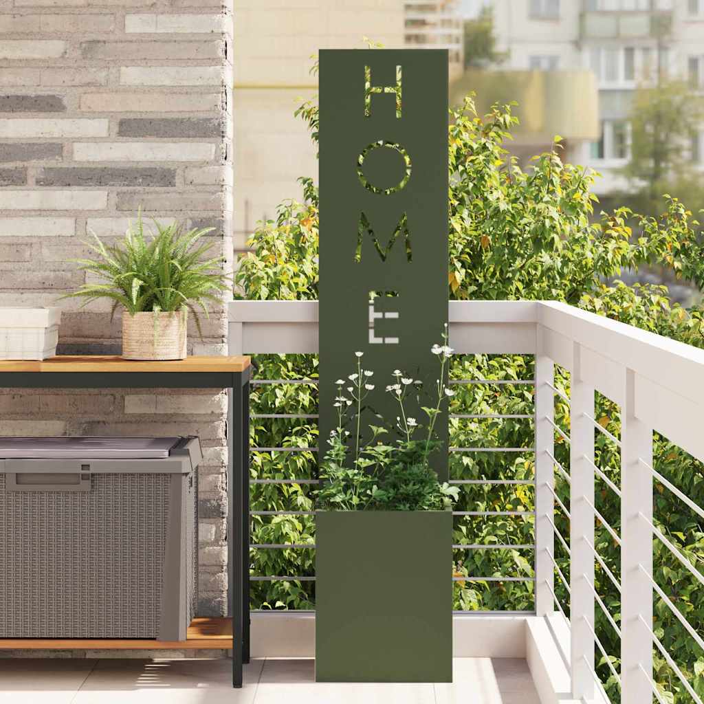 VidaXL brise-vue de jardin fretwork vert olive 32 x 32 x 150 cm
