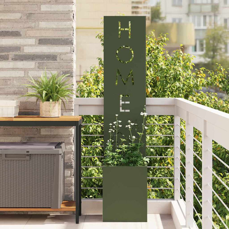 VidaXL brise-vue de jardin fretwork vert olive 32 x 32 x 150 cm