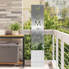 VidaXL brise-vue de jardin argent 32 x 32 x 150 cm acier inoxydable