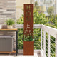 Vidaxl brise-vue de jardin rouillé 32 x 32 x 150 cm acier corten
