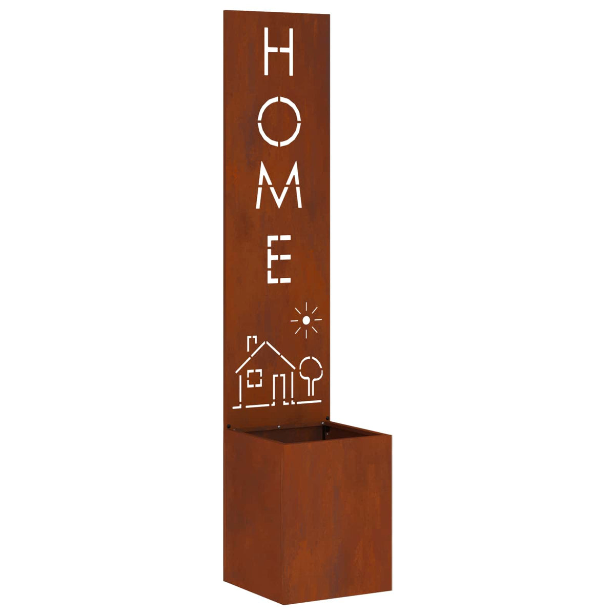 Vidaxl brise-vue de jardin rouillé 32 x 32 x 150 cm acier corten