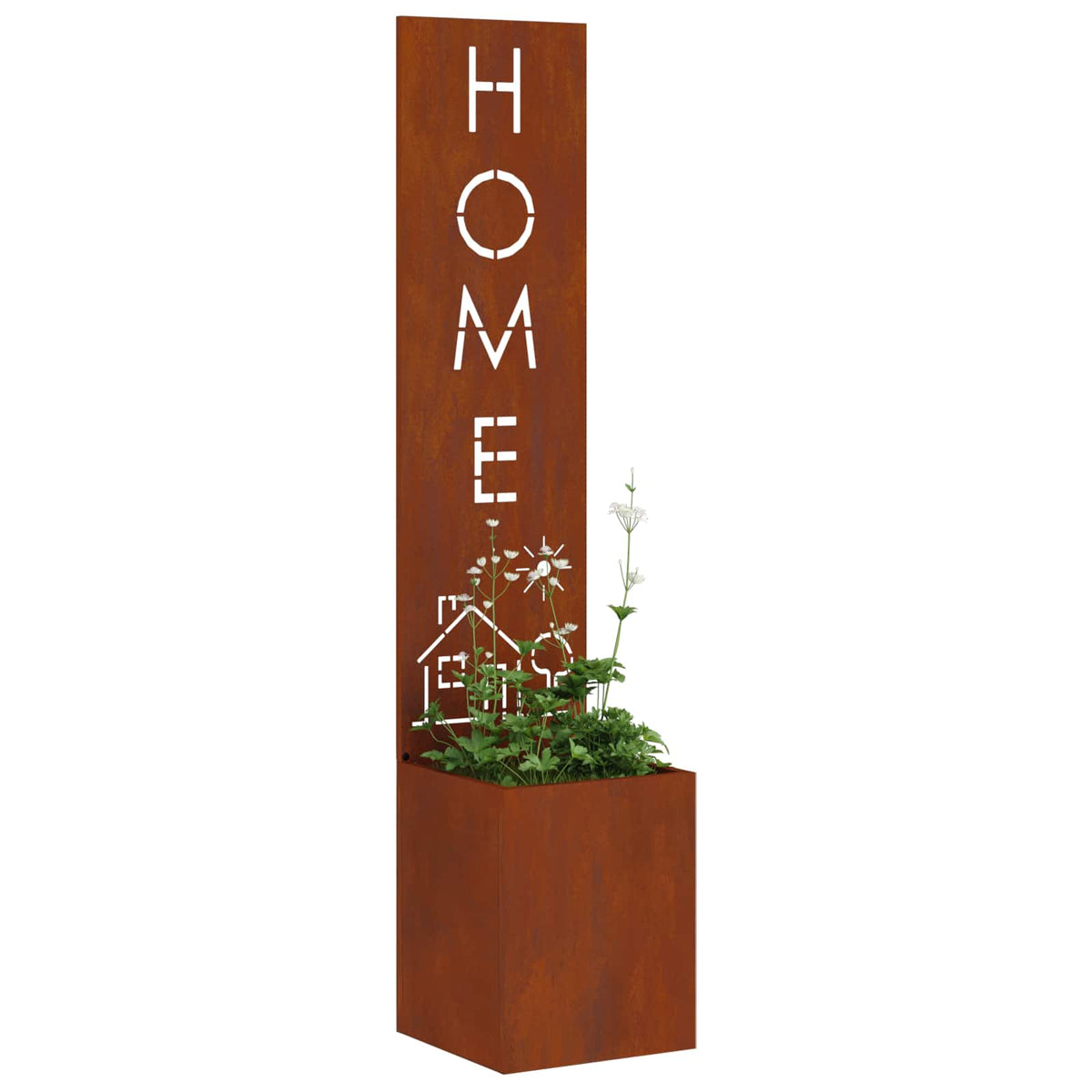 Vidaxl brise-vue de jardin rouillé 32 x 32 x 150 cm acier corten